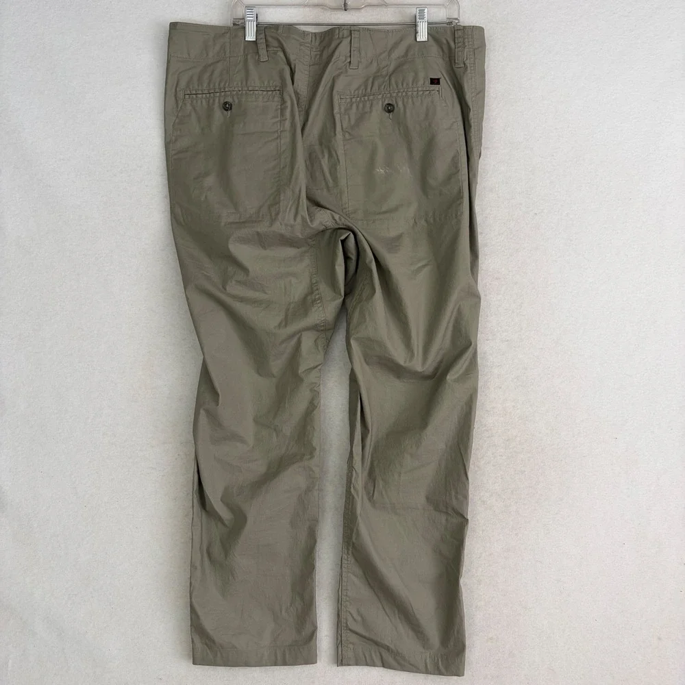 Relwen Flyweight Flex Chino Pants Men 38 Muted Olive Green Stretch Huckberry